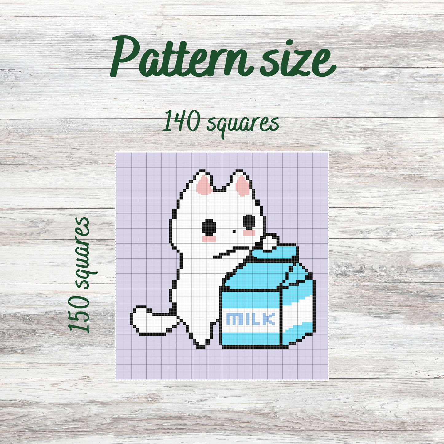 Crochet a Cute Cat Blanket Graph Pattern