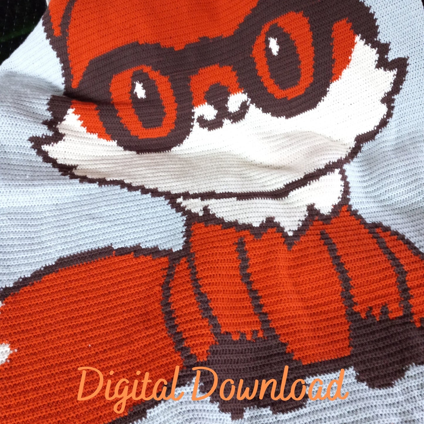 Oversized Fox Crochet/Knitting Blanket Pattern