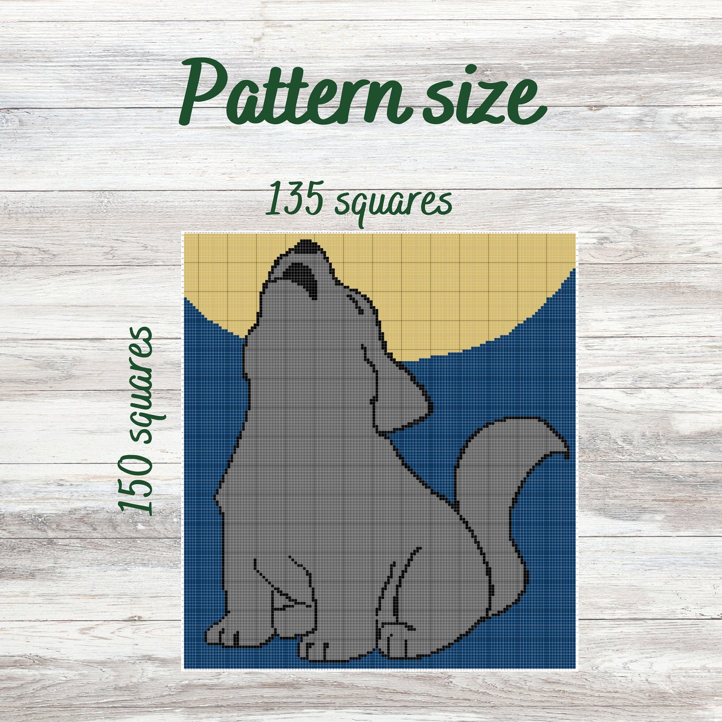 Wolf Pup Crochet Blanket Pattern